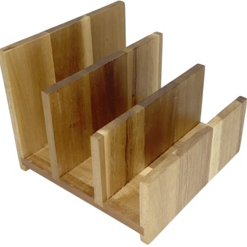 Premium Acacia Wood Vertical Archive Sorter - Durable Office & Home Organization